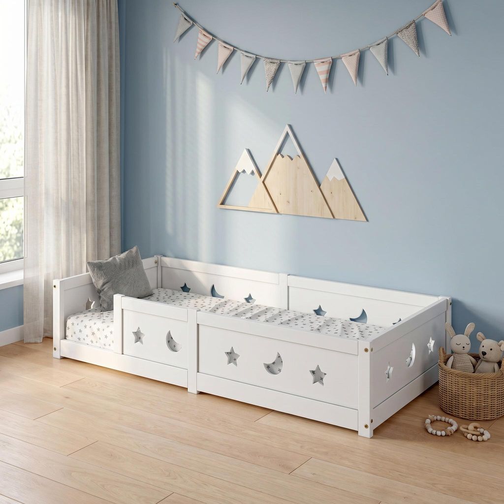 Letto per bambini INONEFT, 90 x 200 cm, struttura in legno Immagine del prodotto 