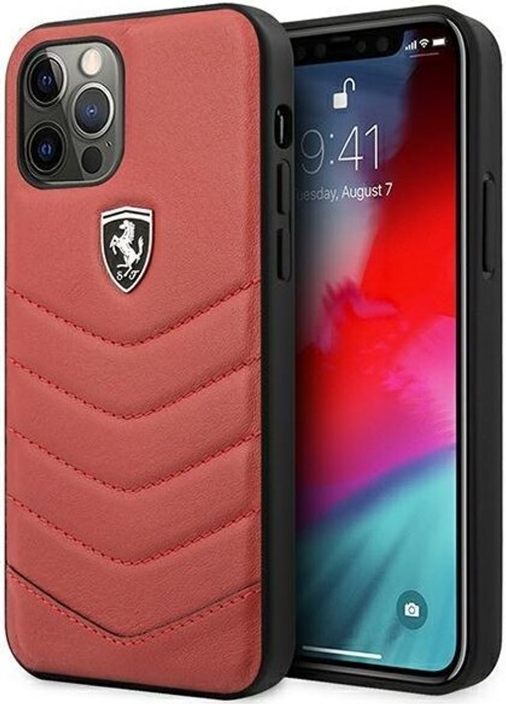 Ferrari FEHQUHCP12LRE iPhone 12 Pro Max 6,7" czerwony/red hardcase Off Track Quilted