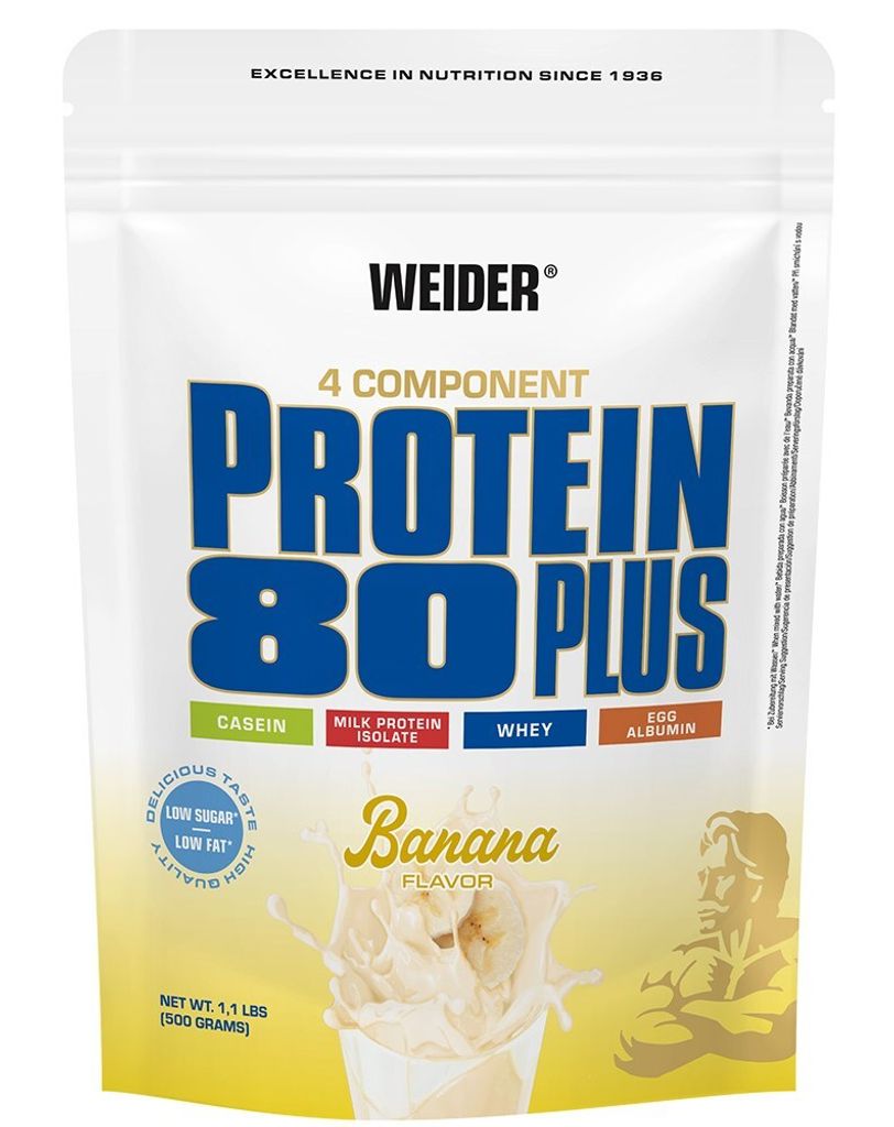 Weider Protein 80 Plus - sacchetto da 500 g Banana Immagine del prodotto 