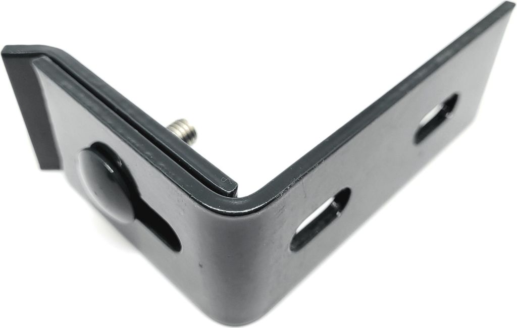 3x Zaunanschlusswinkel farbig Doppelstabmatten Zaun Winkel Tor & Wand Befestigung Anthrazit (RAL 7016)