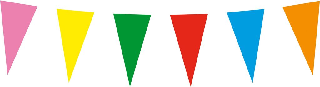 Boland 42021, Fahnenbanner, Karton, Baumwolle, Papier, Mehrfarbig, 120 mm, 210 mm, 60 g