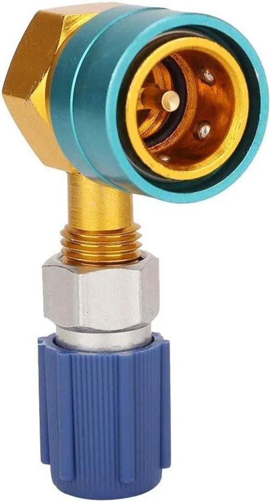 Adaptateur aluminium 37g R1234YF vers R134A avec raccord étanche AC