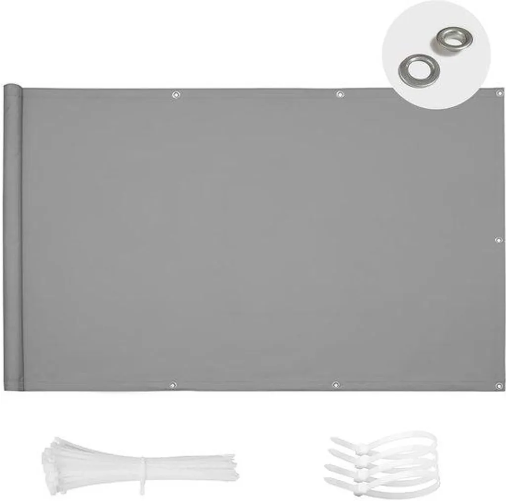 Brise-vue balcon occultant en polyester résistant aux UV - Format 90x300 cm