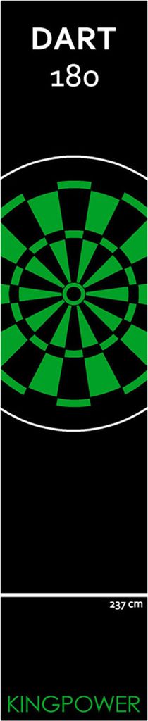 Kingpower Dartteppich mit Abwurflinie, Dart Zubehör mit Motiv, Dartmatte mit Oche, pflegeleichter Teppich rutschfest , Auswahl:Design 23 - 290 x 6...