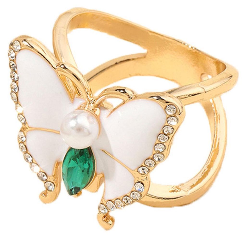 Strass-Schmetterlings-Schalring, Damen-T-Shirt-Krawattenclip, Schal-Seidenschal-Ringhalter, Verschluss, Schiebeschnalle, Bekleidungsaccessoires