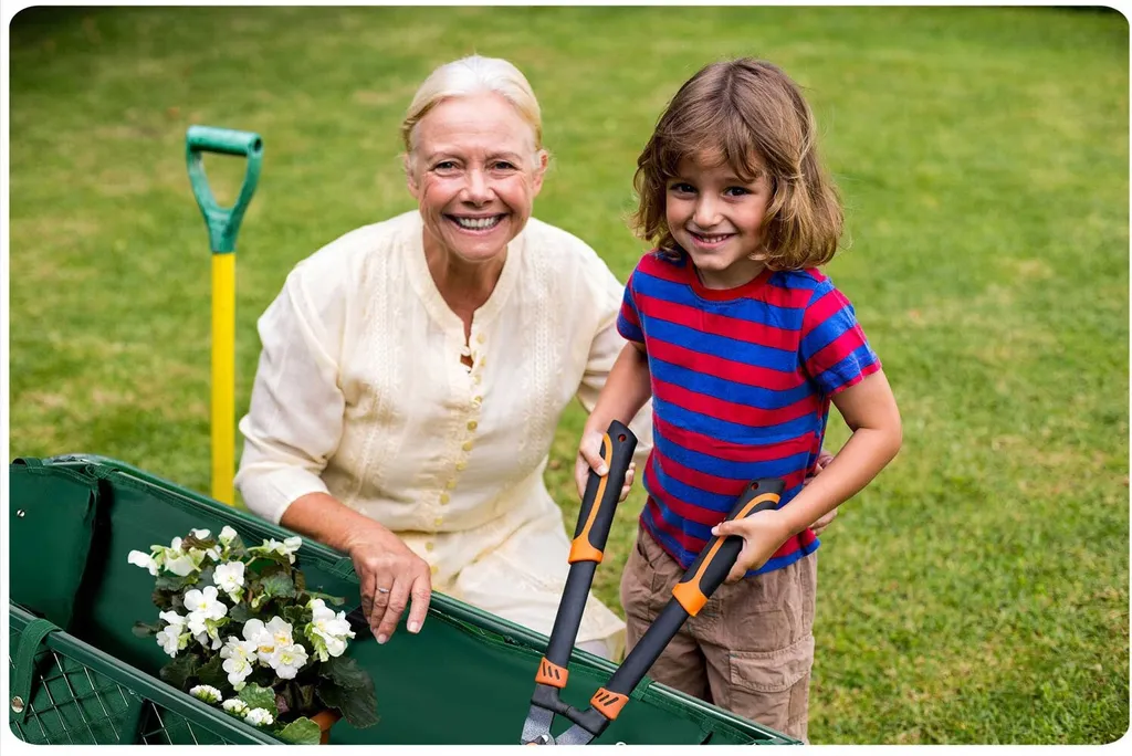 Chariot de jardin basculant pour vider les charges sans effort - 14
