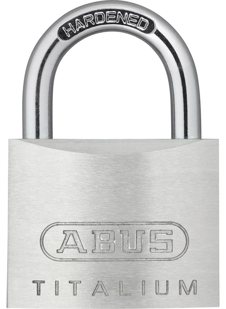 ABUS 54TI/35 54 TITALIUM Vorhangschloss, Gehärteter Stahlbügel inkl. 2 Schlüssel