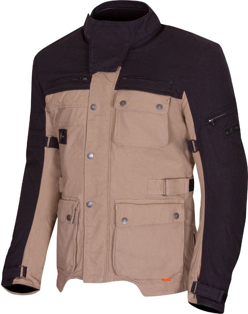 Merlin Mahala D3O Explorer Motorrad Textiljacke, schwarz/beige, 2XL