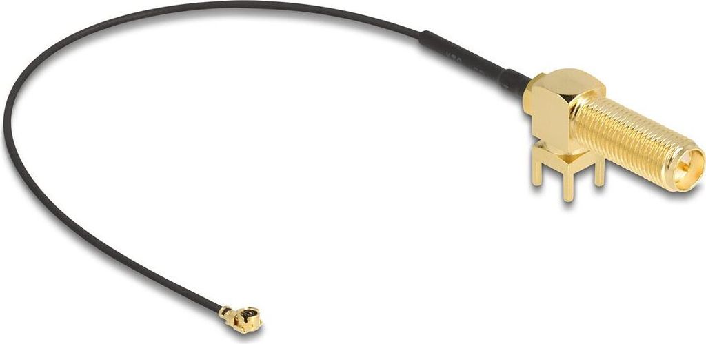 DELOCK Antennenkabel RP-SMA 90° PCB Buchse zu I-PEX