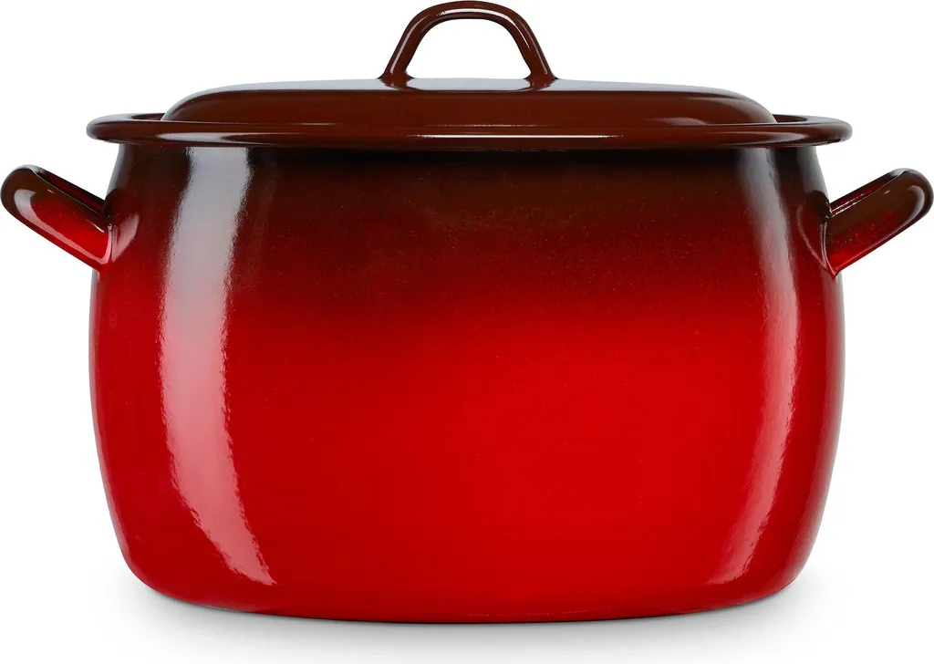 Casseruola Briebe Ignea Induzione 26cm 10L Rosso Acciaio Smaltato