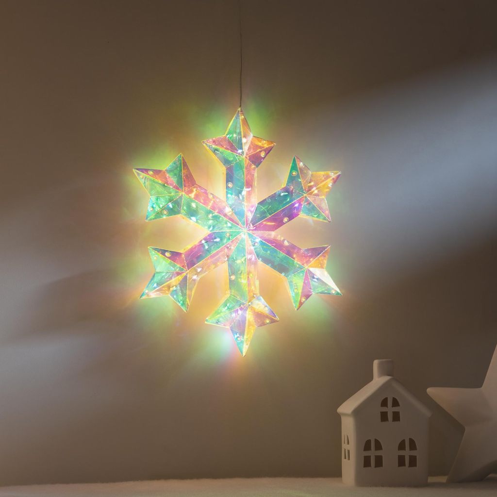 Hängende LED Schneeflocke ca. 27 x 5 x 31 cm