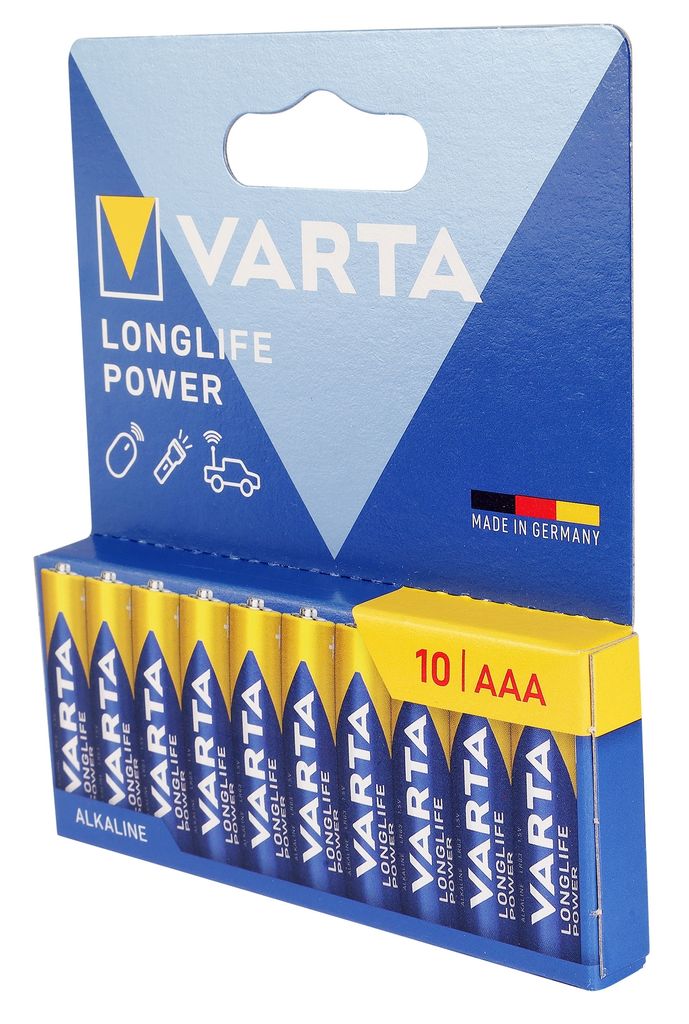 Varta 04903 121 761, Einwegbatterie, AAA, Alkali, 1,5 V, 10 Produktbild 