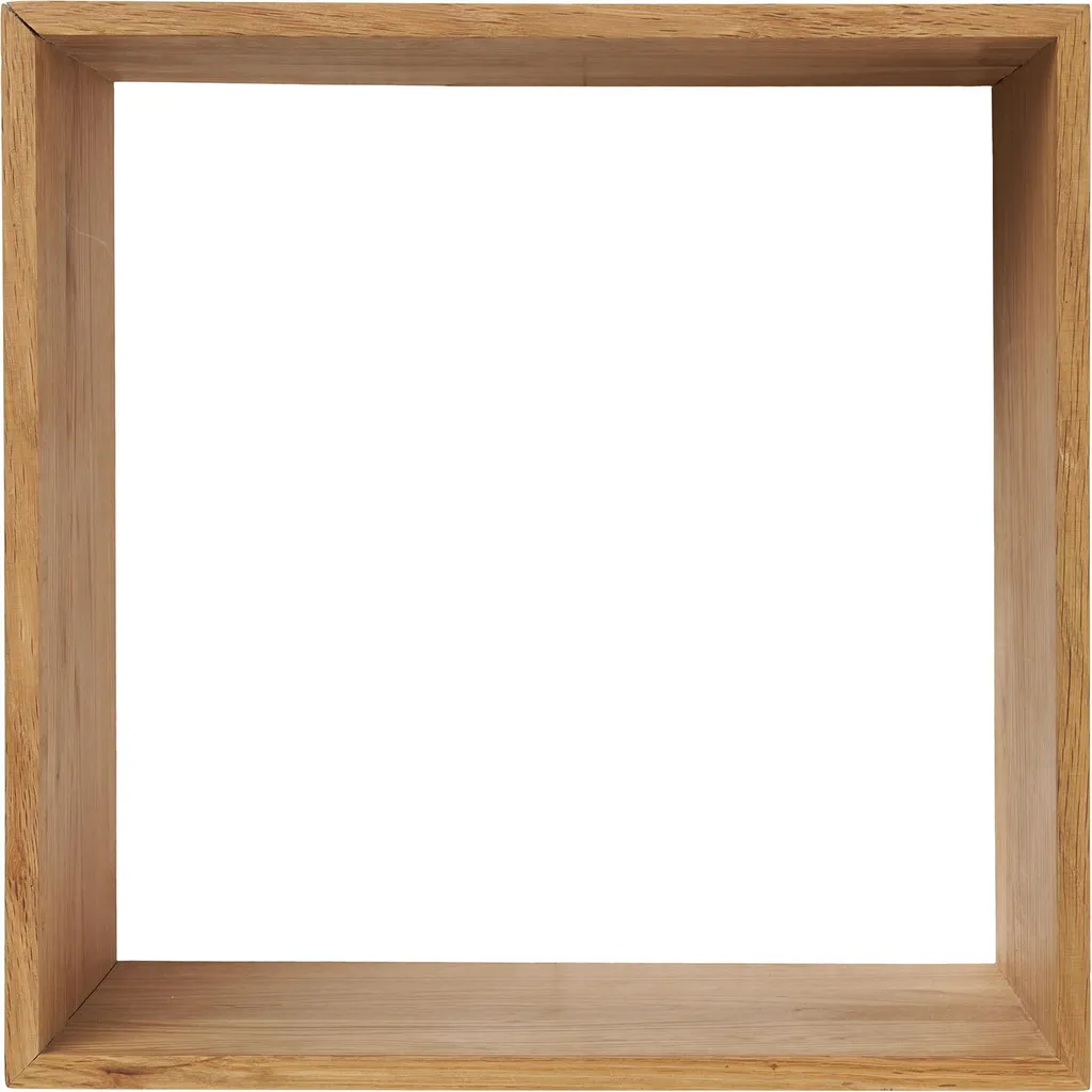 Olina étagère murale 1 tablette chêne massif 60cm pour salon et bureau