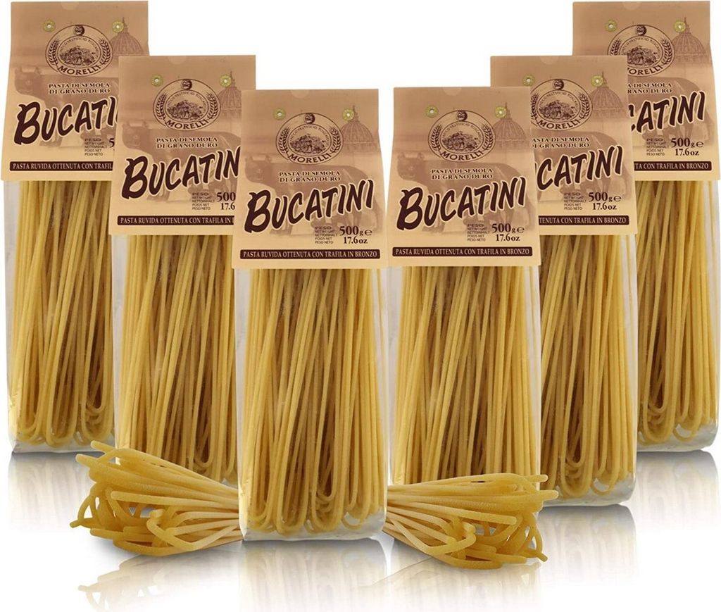Antico Pastificio Morelli - Typisch italienische Pasta - Bucatini - 6 x 500 g