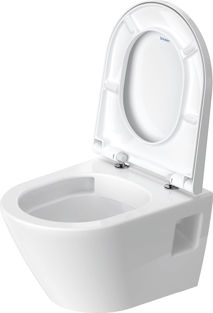Duravit D-Neo Wand-WC Set, mit Wand-WC Compact, inklusive abnehmbare WC-Sitz, 45870900A1