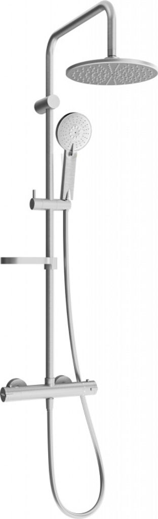 Mexen KX40 Brausegarnitur für Aufputzmontage mit Kopfbrause und Thermostatmischer, Graphit - 771504091-66