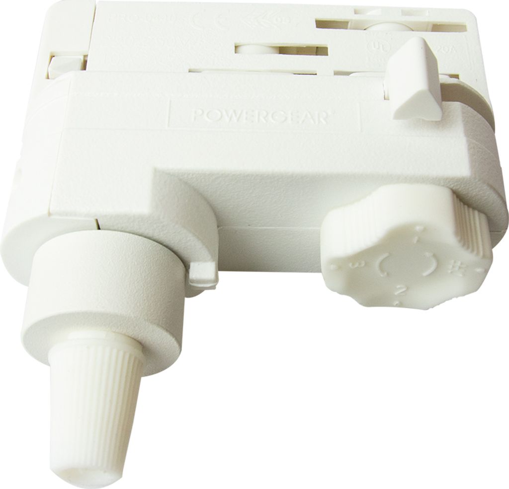 DOTLUX 3 Phasen-Adapter für Pendelleuchten mit Kabelzugentlastung schwarz