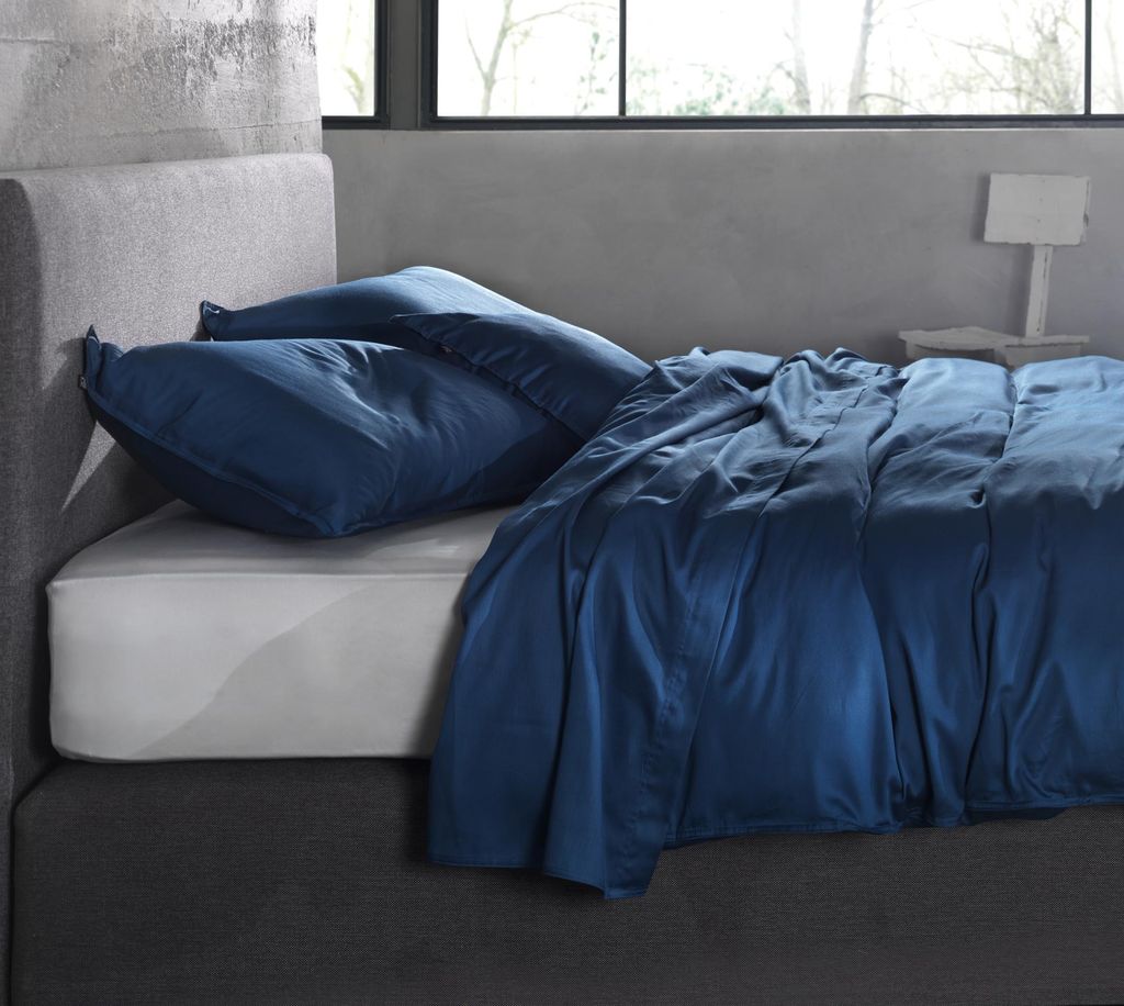 Satinado Bettwäsche 155 Navy Blue