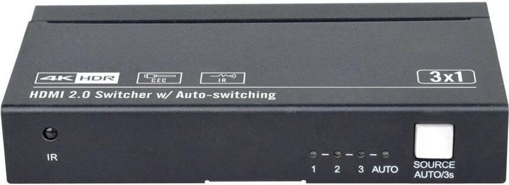 Vivolink VLSW131, HDMI, Schwarz, 60 fps, 3840 x 2160 Pixel, 4K Ultra HD, 105 mm