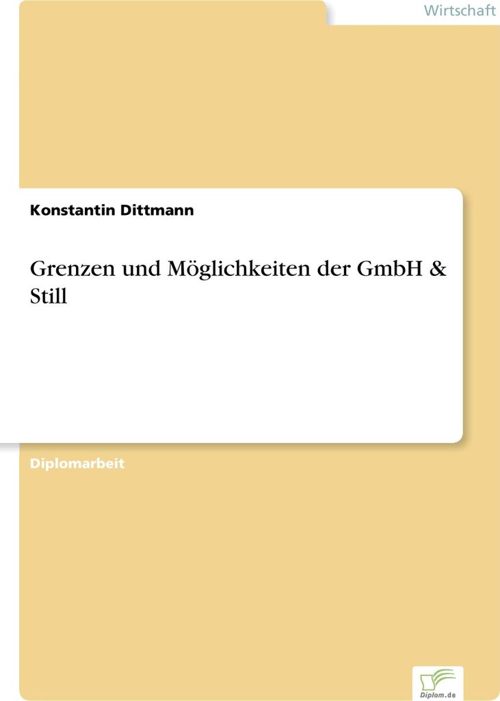 Grenzen und Möglichkeiten der GmbH & Still