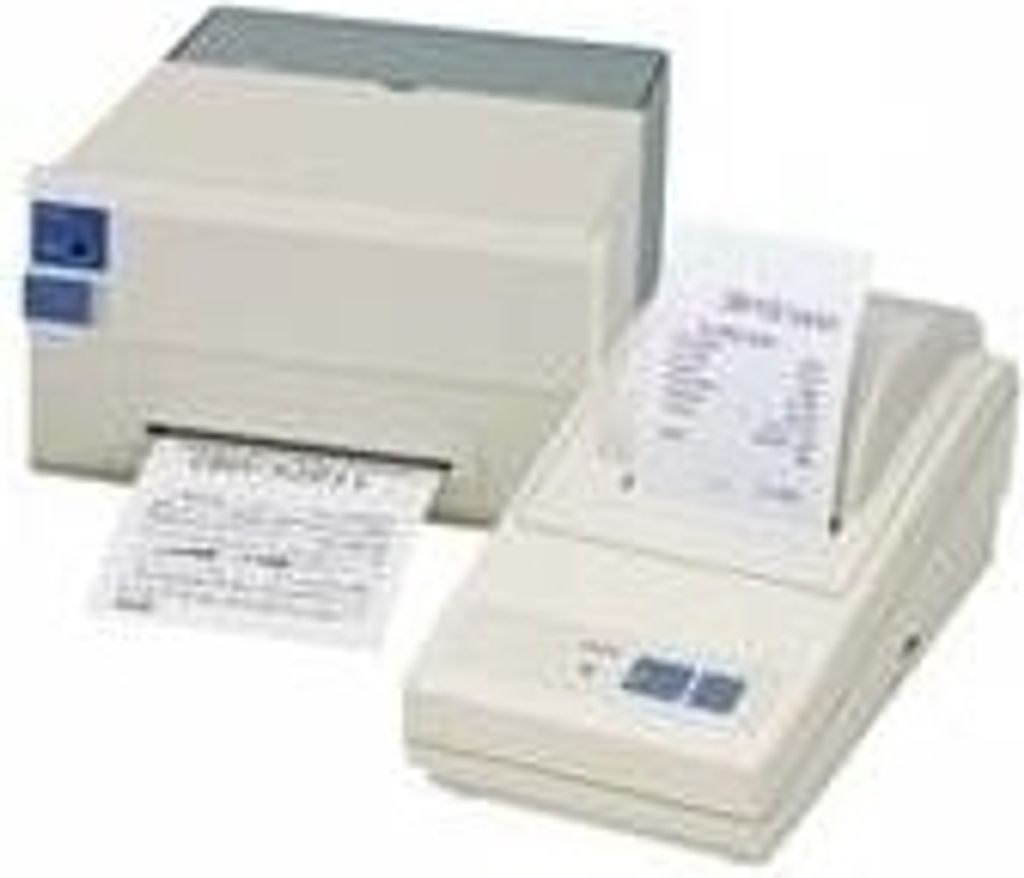 Citizen CBM-910II, Punktmatrix, POS-Drucker, 2,5 lps, 1,62 x 2,4 mm, Katakana, PC437, PC858, PC860, PC863, PC865, WPC1252, 0.13 μm