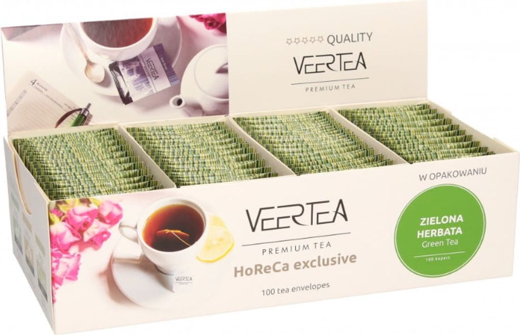Veertea, Tee Set, Grüner Tee, 100 Beutel