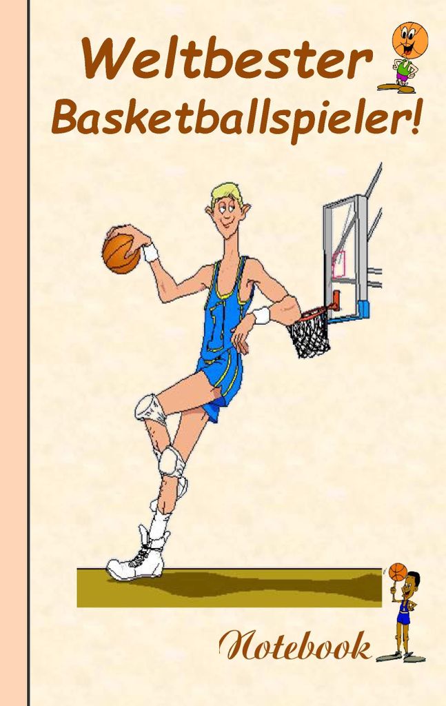 Weltbester Basketballspieler: Motiv Notizbuch, Notebook, Einschreibbuch, Tagebuch, Kritzelbuch im praktischen Pocketformat