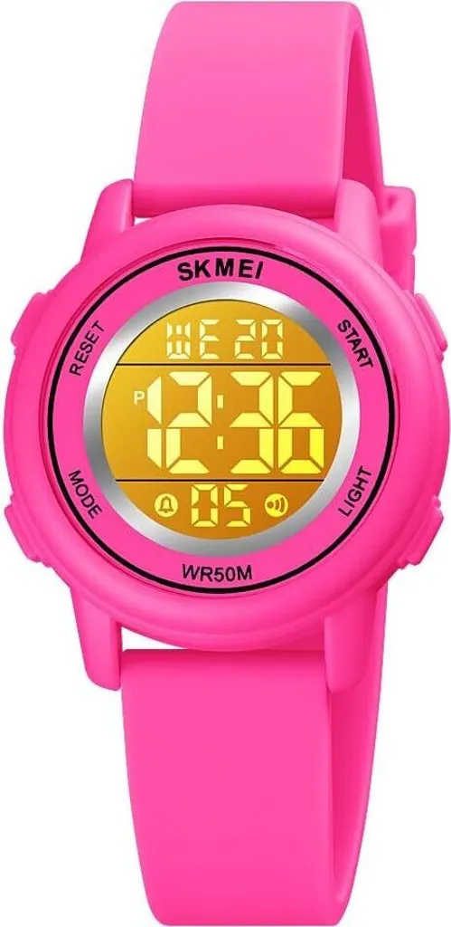 Orologio digitale da donna Orologio da polso digitale da donna Orologi impermeabili da donna con cinturino in gomma morbida e display a luce LED