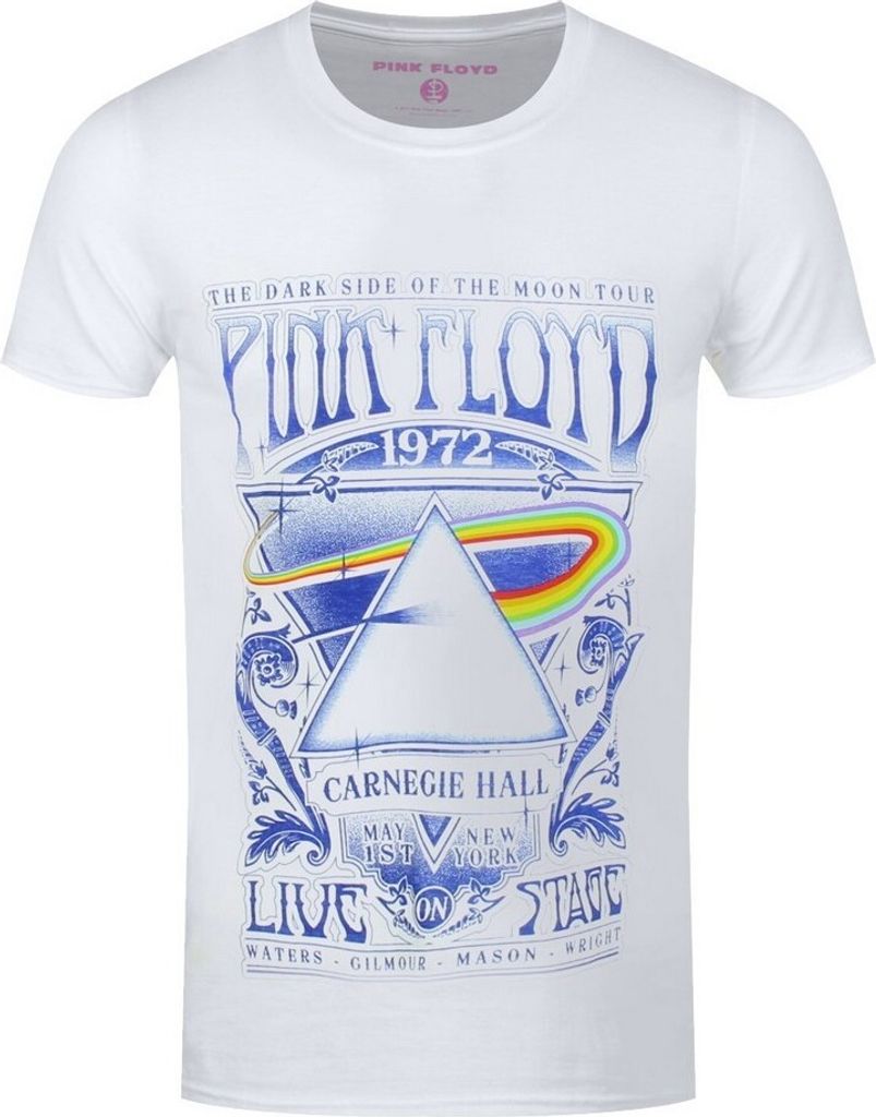 Pink Floyd - "Carnegie Hall" T-Shirt für Kinder RO651 (140) (Weiß)