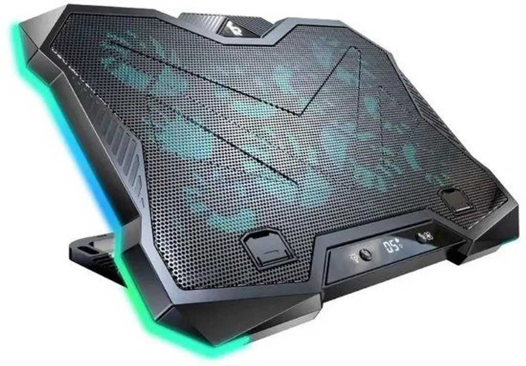 Évitez la Surchauffe PC Portable avec ce Support 10 Ventilateurs RGB
