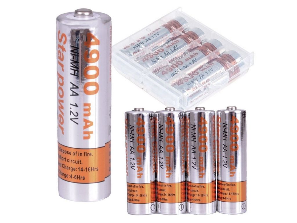 4Szt X Akumulatorki Bateria Aa Duze 4900Mah R6 Zdjęcie produktu 