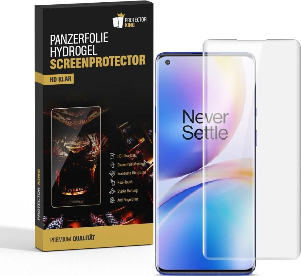 3x Panzerfolie für OnePlus 8 HYDROGEL FULL COVER Displayschutzfolie HD KLAR