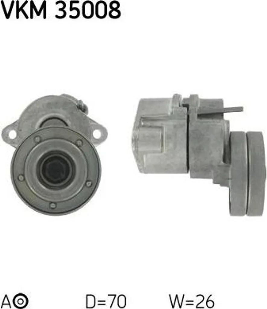 Galet tendeur robuste et silencieux SKF VKM35008 pour Corsa B