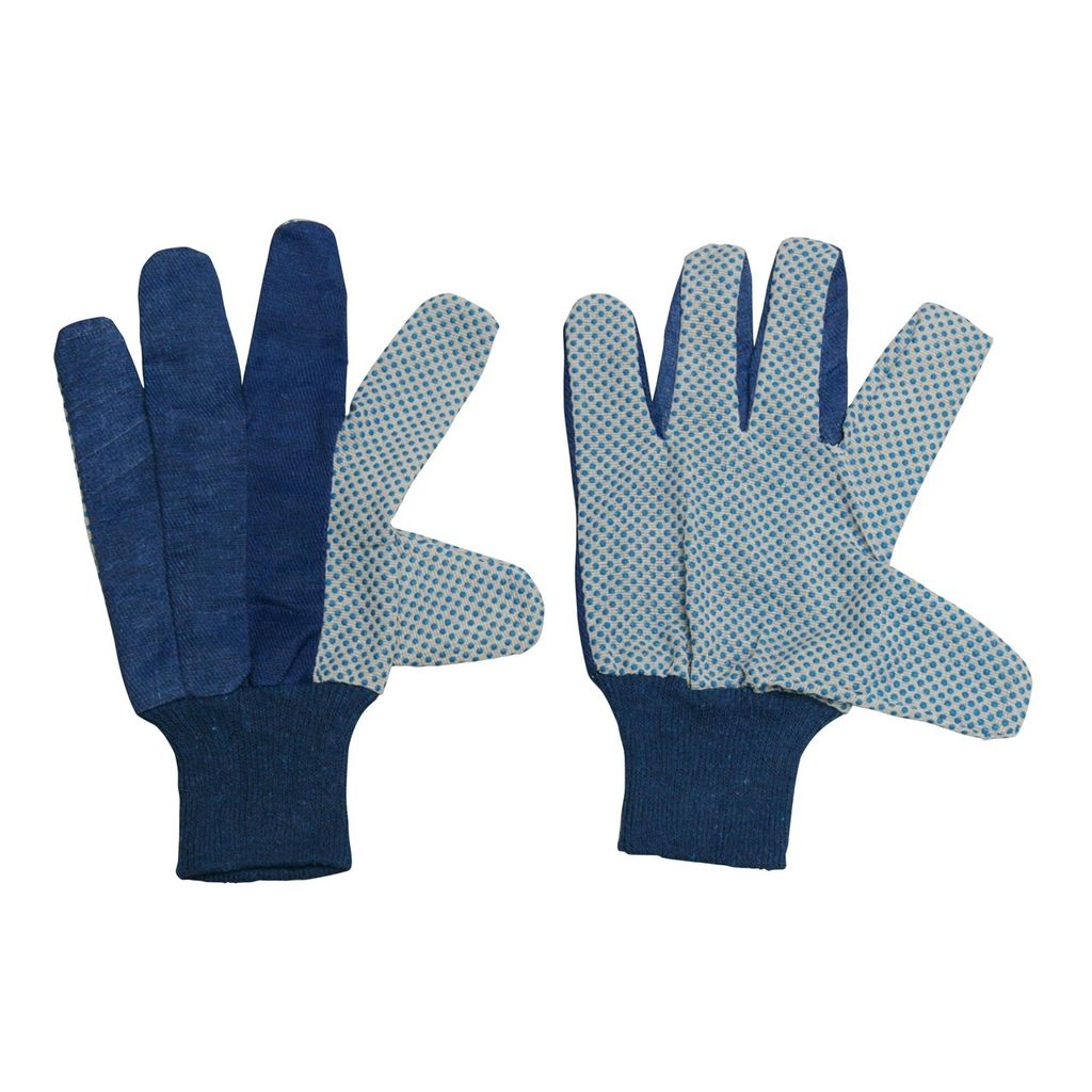 XCLOU GARDEN Gartenhandschuh, Arbeitshandschuh Herren, blau, Strickbund, Größe 10