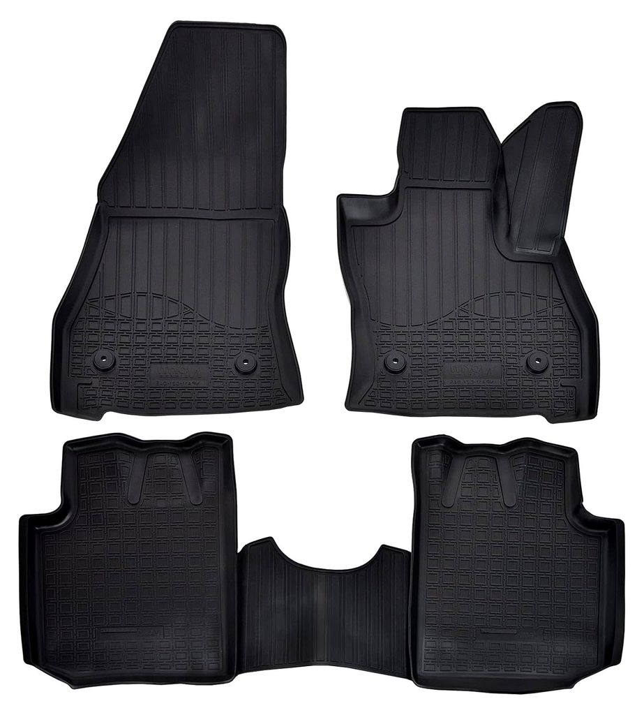 3D Gummimatten für Auto, Fußmatten passend für 500L ab 2012, Rand cca 4cm, Allwetter, 4-teilig, hochwertige Qualität