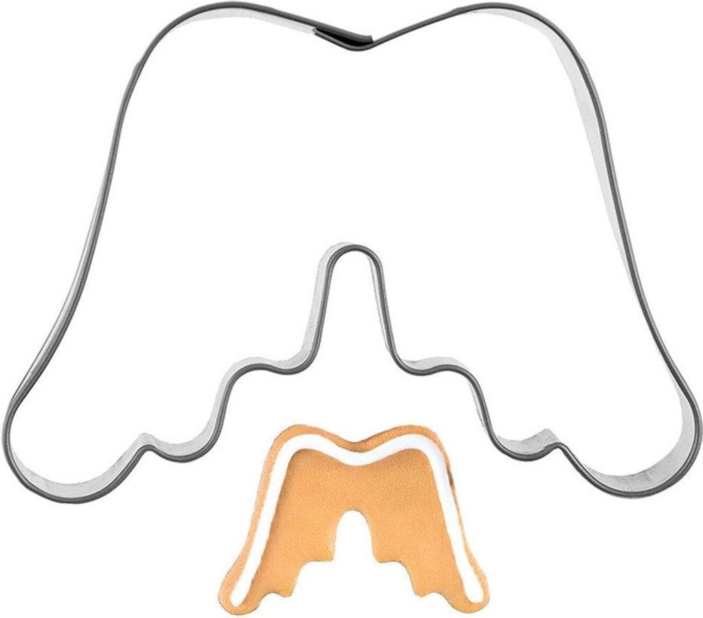 Ausstechform aus Stahl mit Flügeln 7 cm
