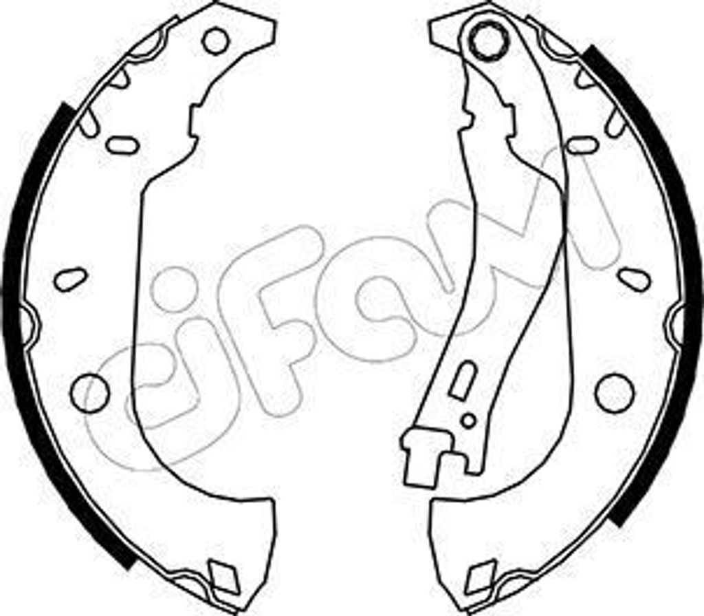 CIFAM Bremsbackensatz Trommelbremse Hinten für FIAT TIPO (160) 228,6mm 153-067