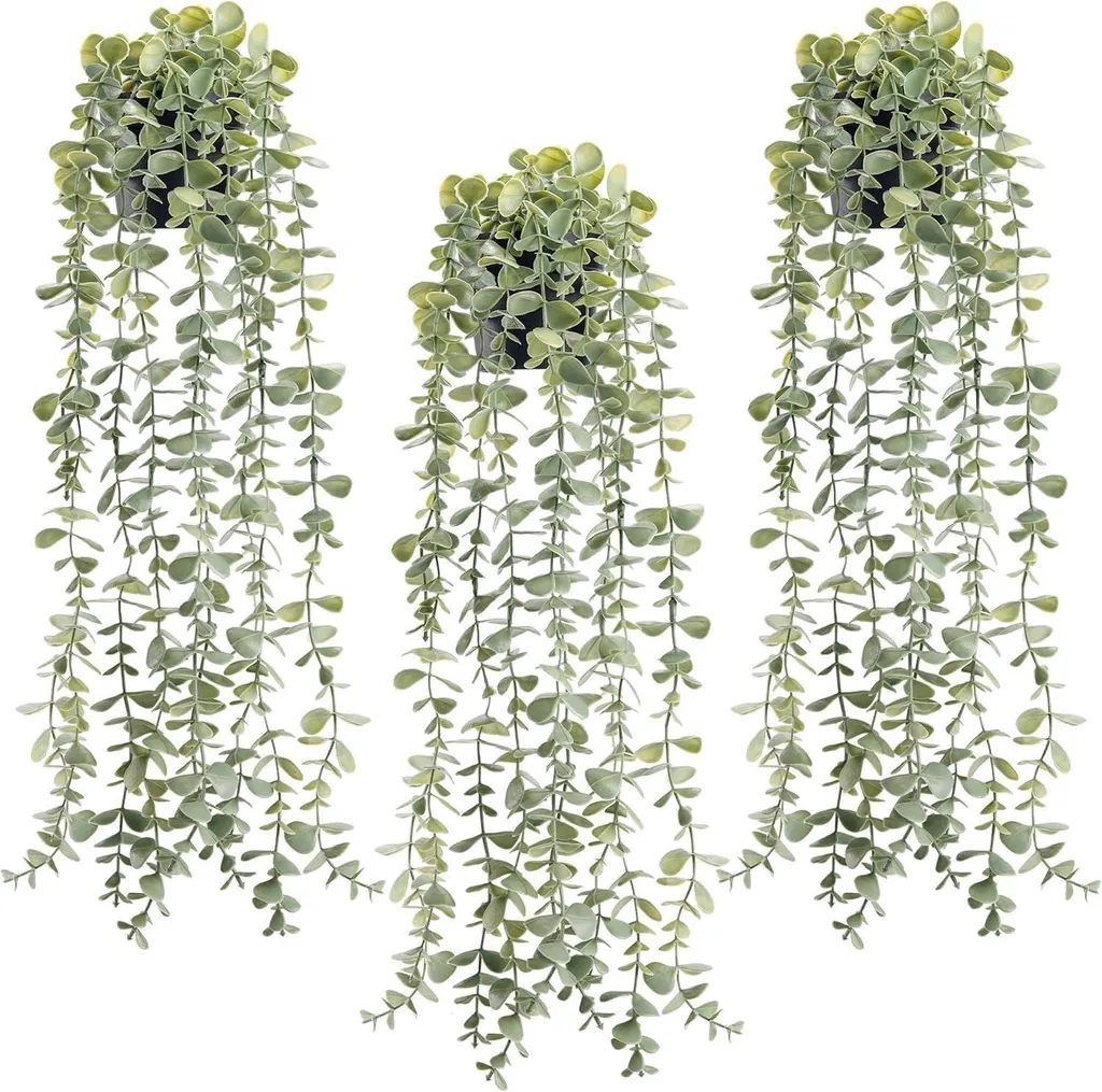 Déco murale sans entretien avec ces 3 plantes eucalyptus artificielles