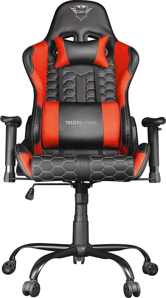 Trust GXT 708R Resto: universele gamingstoel, zwart en rood Productafbeelding 