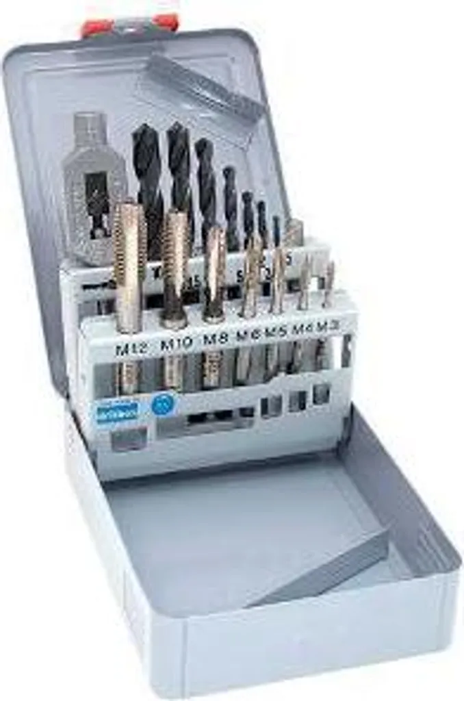 Jeu de taraudage professionnel 15 pièces en coffret métal RISS X015V3152