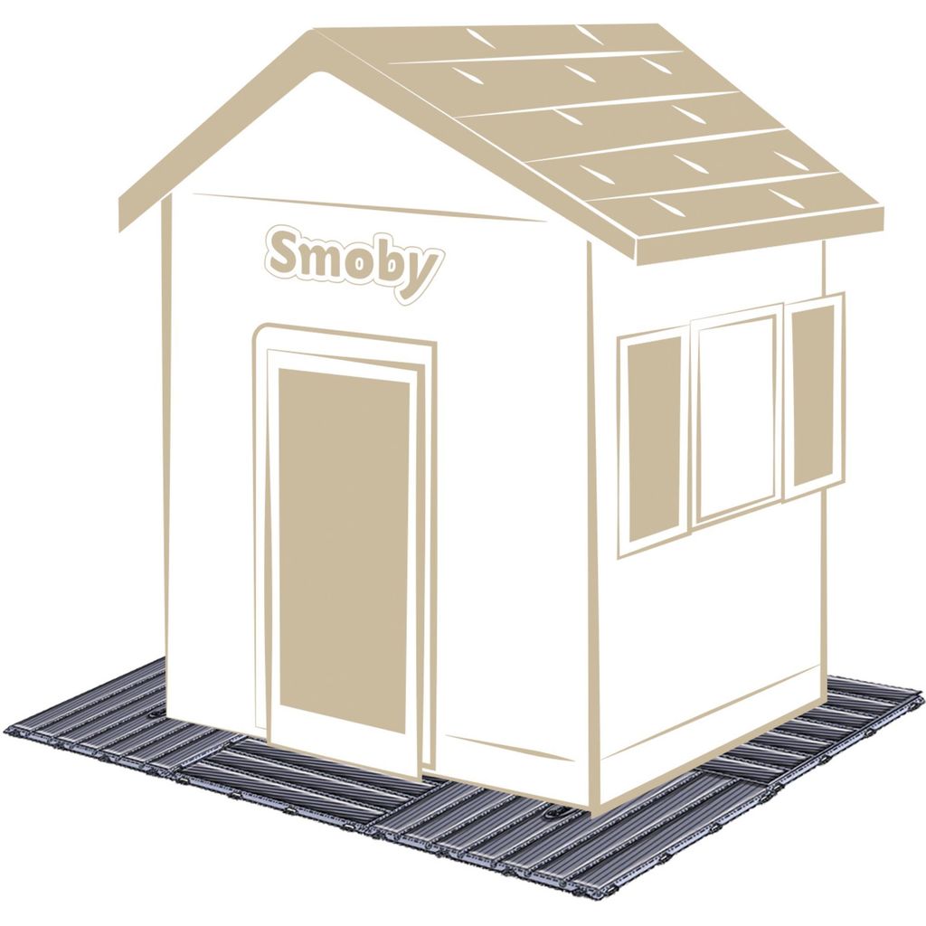 Smoby Bodenplatten-Set Für Spielhaus UV-Beständig 45 x 45 Produktbild 
