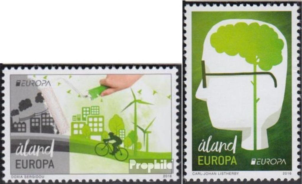 Briefmarken Finnland - Aland 2016 Mi 425-426 (kompl.Ausg.) postfrisch Umweltschutz