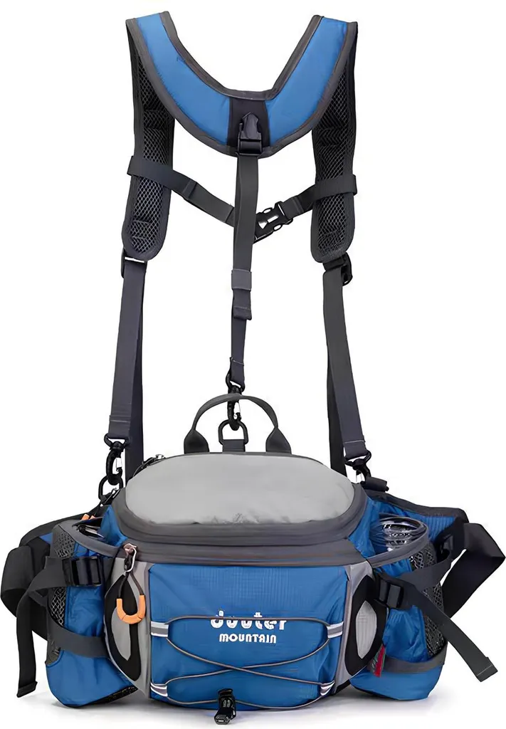 Borsa A Tracolla Impermeabile Veriya – Unisex Con Porta Cuffie Per Sport E Viaggi (Blu)