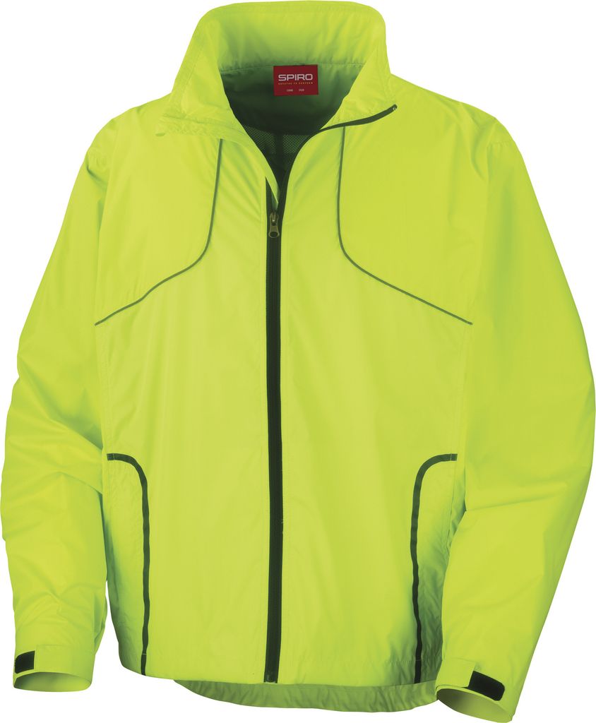 Spiro Herren Sport Crosslite Trainingsjacke / Sportjacke, wasserdicht, winddicht, atmungsaktiv RW1479 (Xlarge) (Neon Limette)