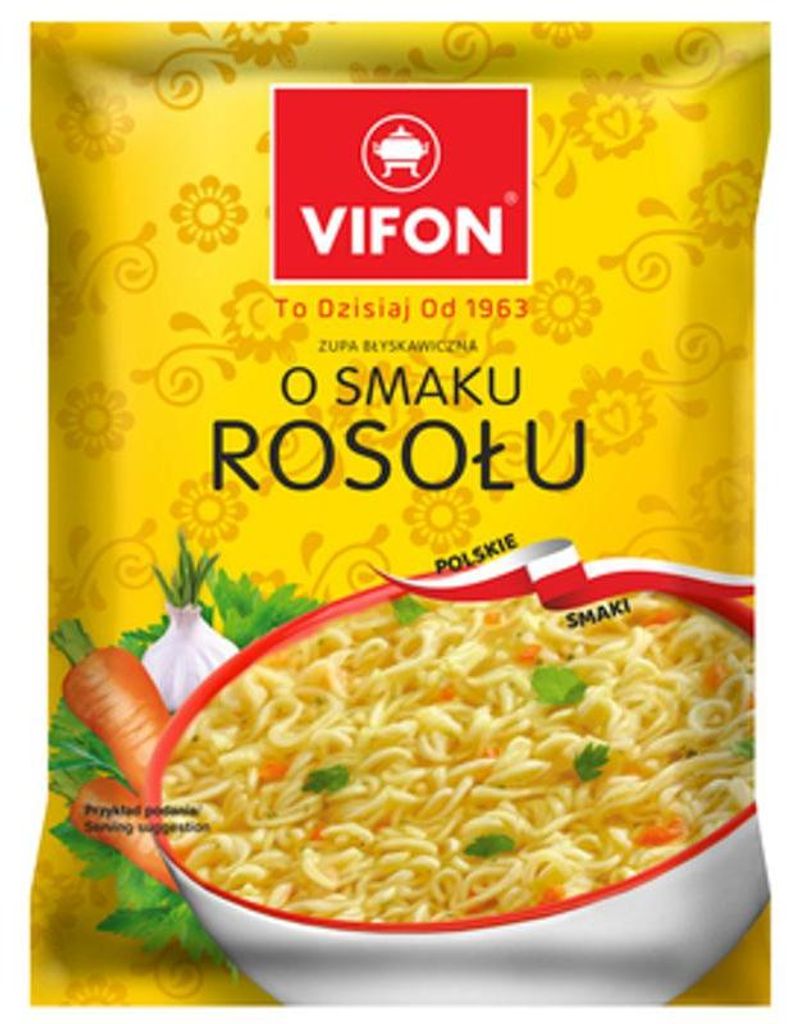 VIFON Zupa błyskawiczna o smaku rosołu (Polskie Smaki) 65g Zdjęcie produktu 
