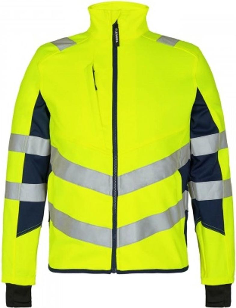 F. Engel Safety Arbeitsjacke, Gelb/Blue Ink, Gr. L