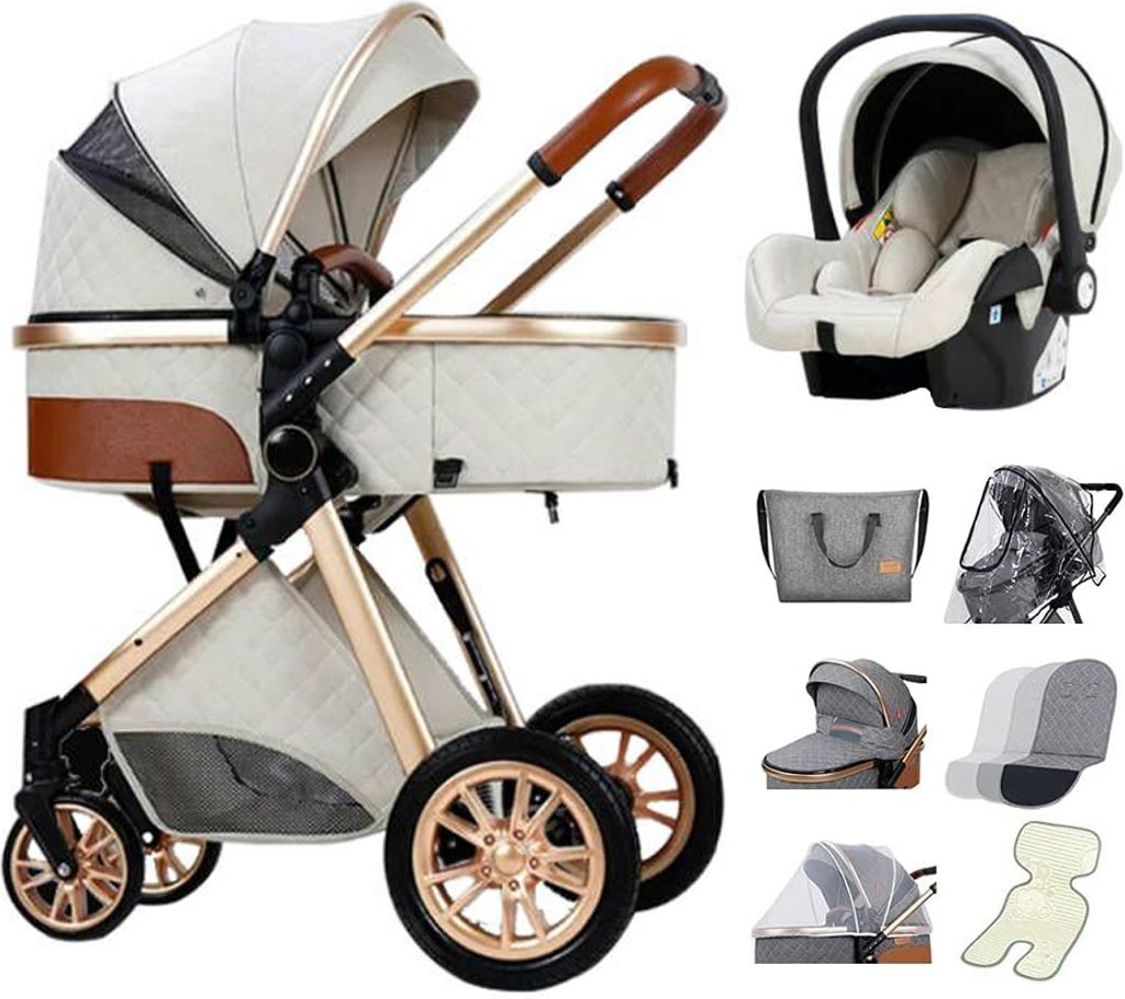 Kombinovaný kočárek 3 v 1 Kočárek Royal Luxury Leather Obrázek produktu 