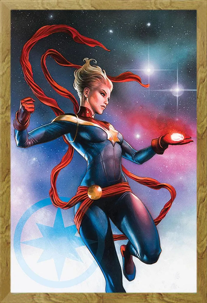 OFFERTA: Poster Marvel Captain Marvel + Cornice Shinsuke Maxi Rovere