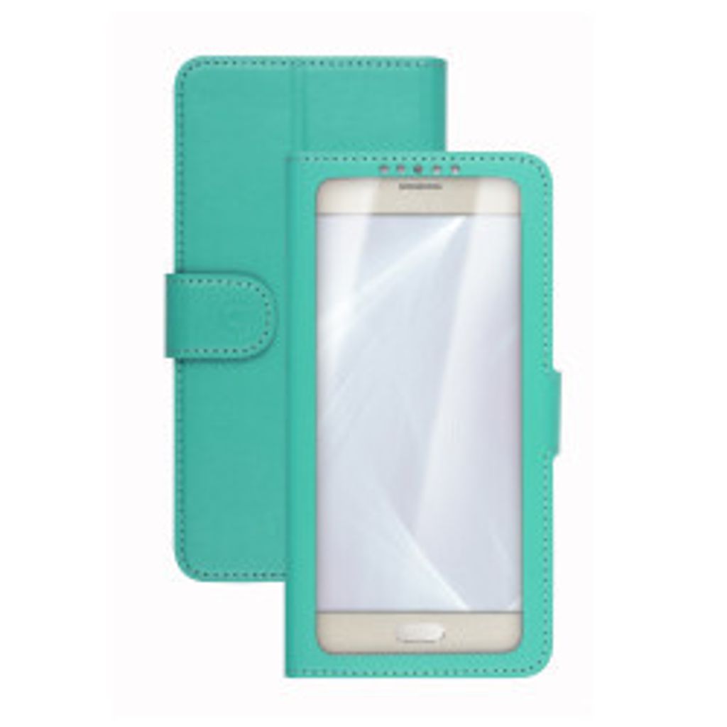 Celly Unica View Handytasche 12,7 cm (5") Buchtasche Türkis