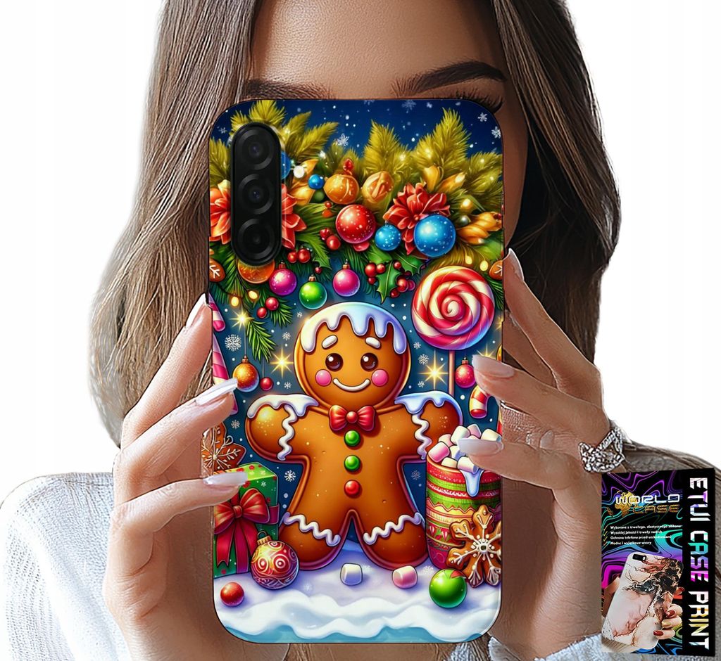Fall Für Samsung Galaxy A26 5G - Lebkuchen, Süssigkeiten Urlaub Designs + Glas